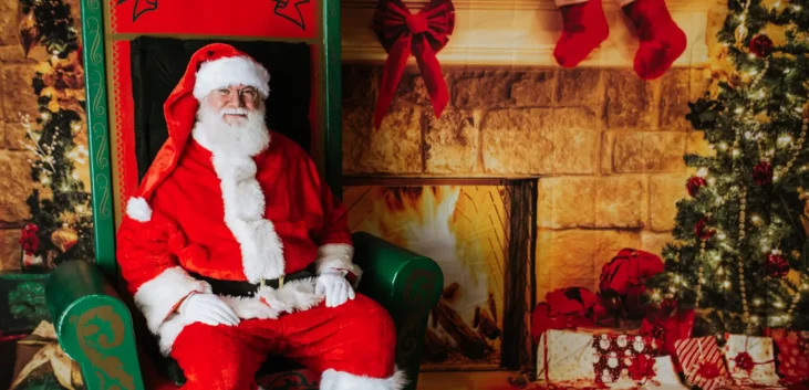 Real Beard Traditional Santa - Santa Mac - Louisiana